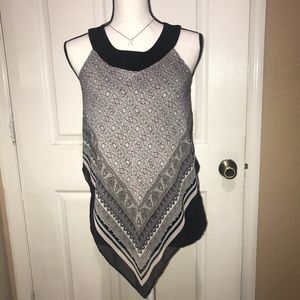 BCX- Halter / Round Collar Layered Blouse